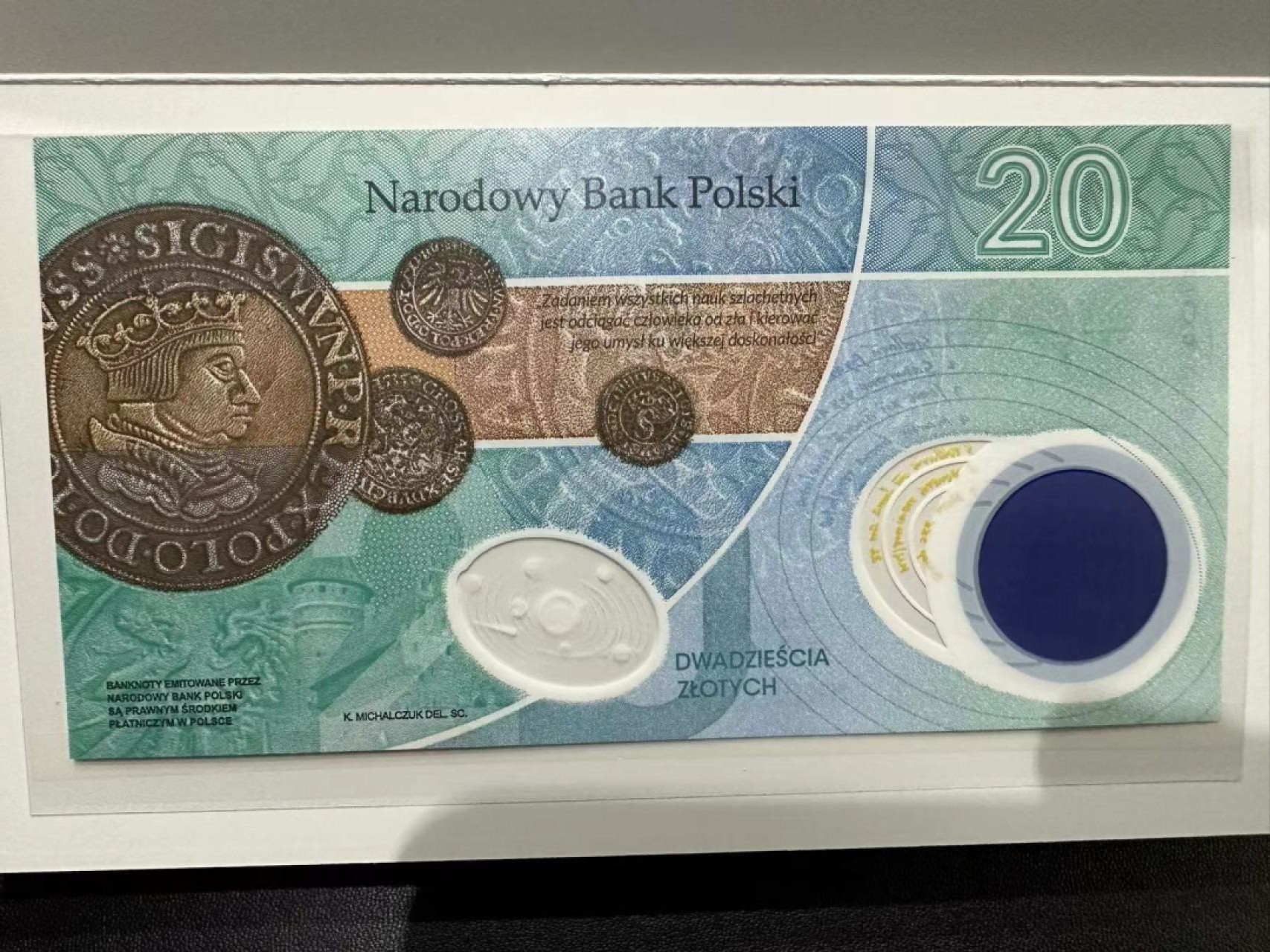 《外钞收藏家》第二百五十一期 2023年波兰20纪念钞 全新UNC 带册子