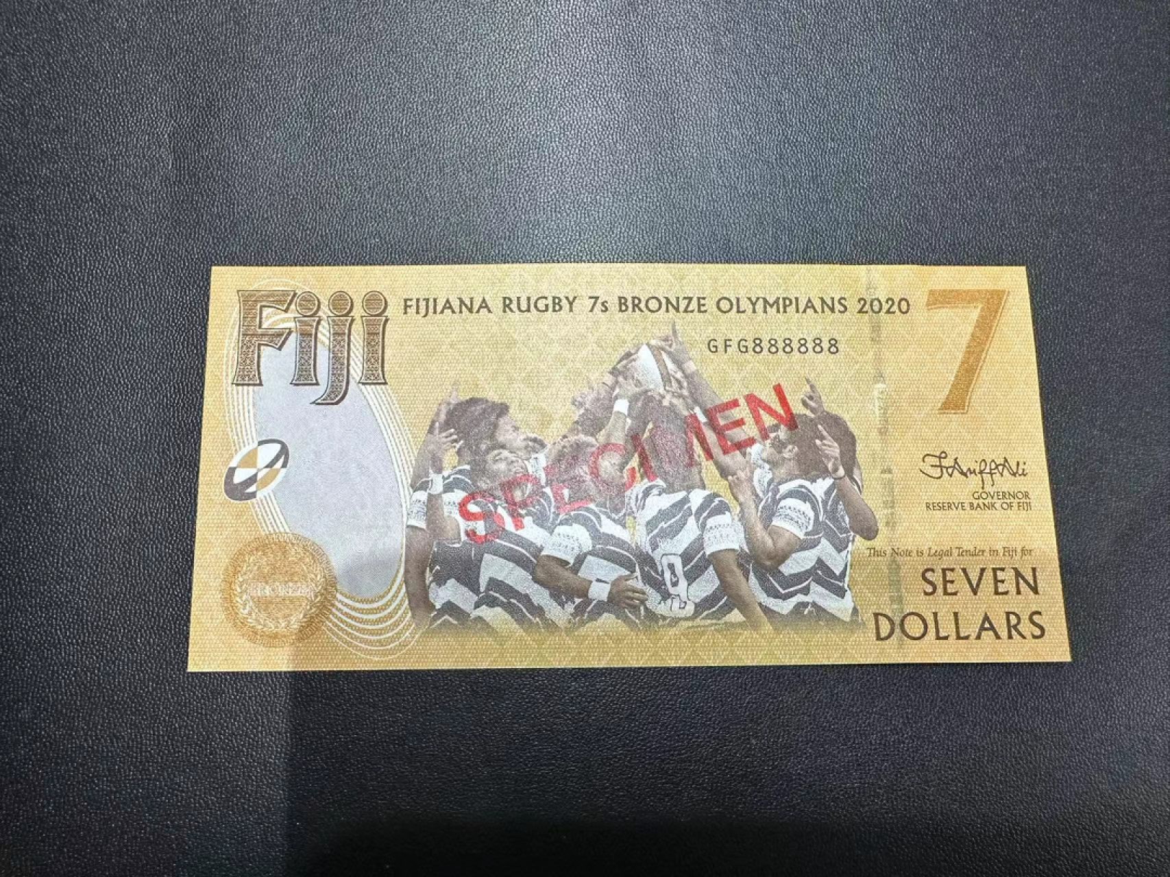 《外钞收藏家》第二百五十一期 2020年斐济奥运会纪念钞 样钞 全新UNC