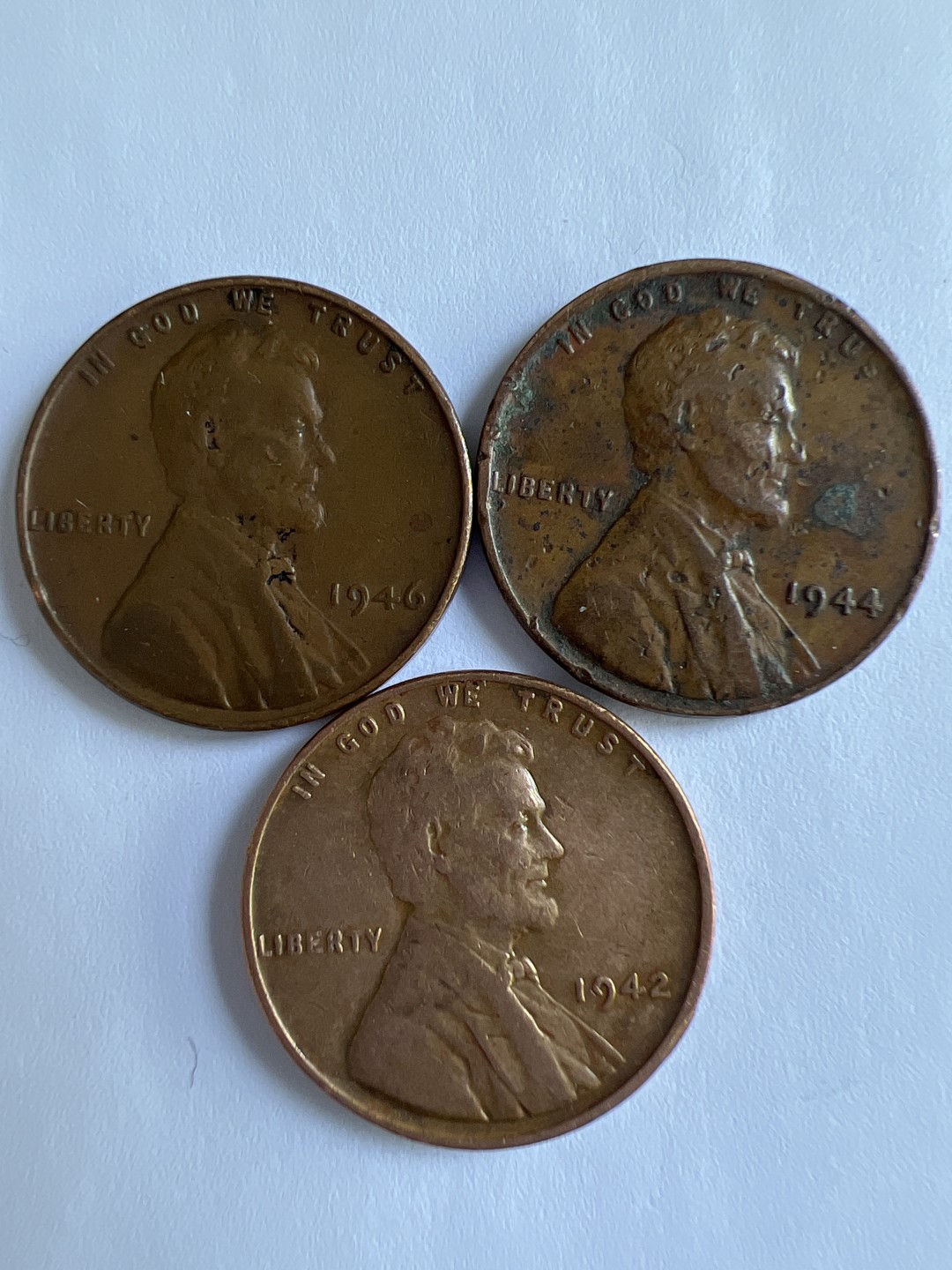 泡泡堂微拍第八十七幕硬币捡漏可累计专场👿👿，累计满二十元包邮，接受代拍业务 一美分麦穗版无字母三枚不同年份