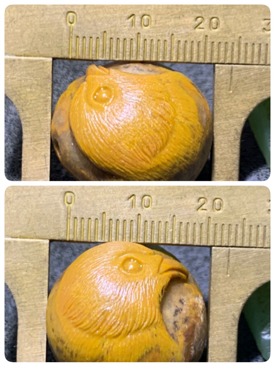 精美亚光原皮战国红玛瑙手工雕刻鹰头吊坠一个，