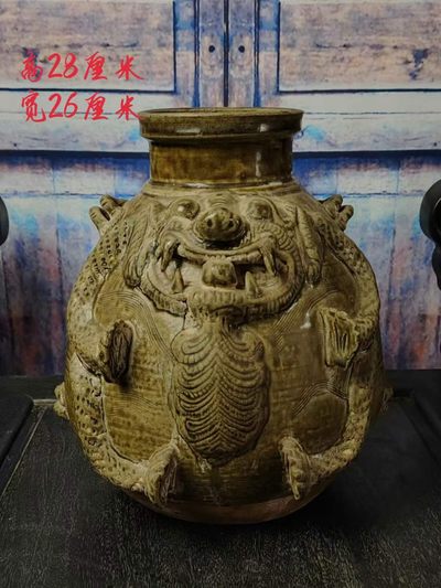 乡下收来虎头罐器形独特 包浆浓厚自然 - 乡下收来虎头罐器形独特 包浆浓厚自然