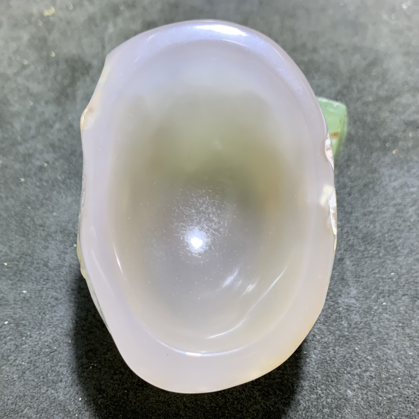 精美天然玛瑙原石打磨原石茶杯，笔洗一个，