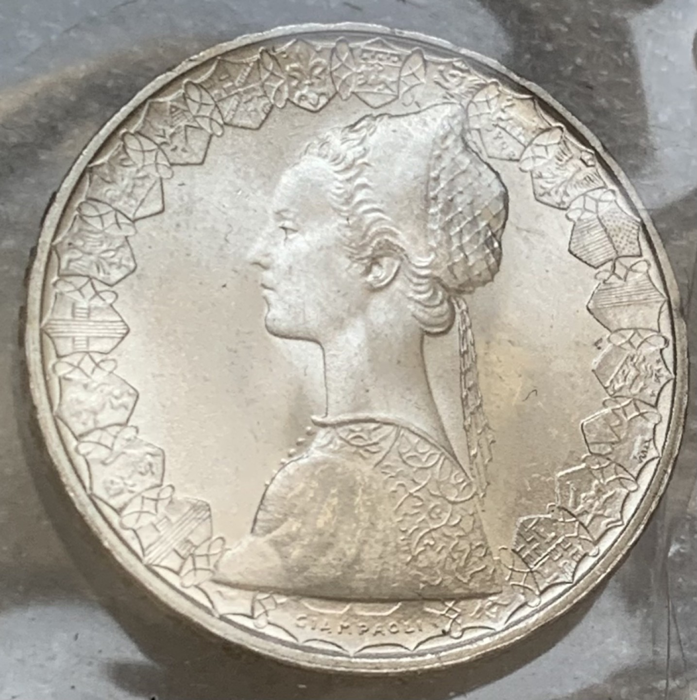 瓶子🏺第83期拍卖会 意大利套币  不清年  含1966年帆船美女银币  原光好状态