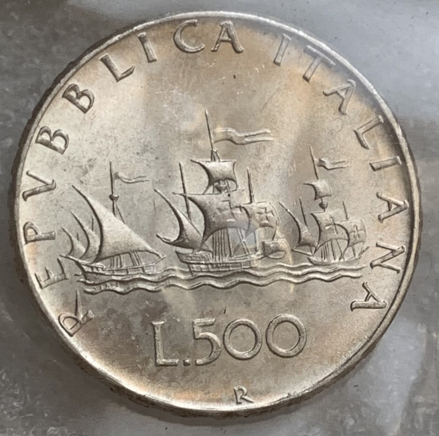 瓶子🏺第83期拍卖会 意大利套币  不清年  含1966年帆船美女银币  原光好状态