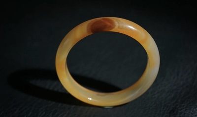 玉石翡翠玛瑙｜拍卖专场 老玛瑙｜缠丝纹玉镯｜内径59.8