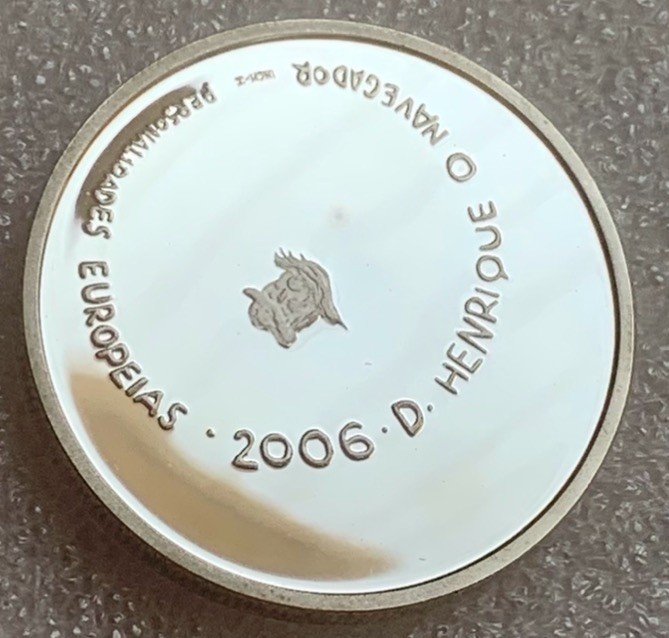 瓶子🏺第83期拍卖会 2006年葡萄牙8元葡萄牙航海家阿方索恩里克纪念银币