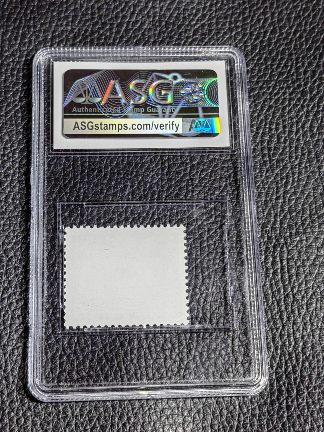 洪涛臻品批发群  精选邮票限时拍卖第二百零八期 普无号  枣园 ASG85分OP  版撕绝中绝送评，105最严格时期出分，一手出分壳子完好无划痕，配套必备，喜欢不要错过
