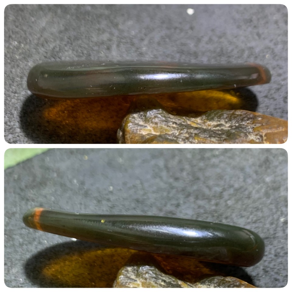 精美缅甸棕红珀随形吊坠一个