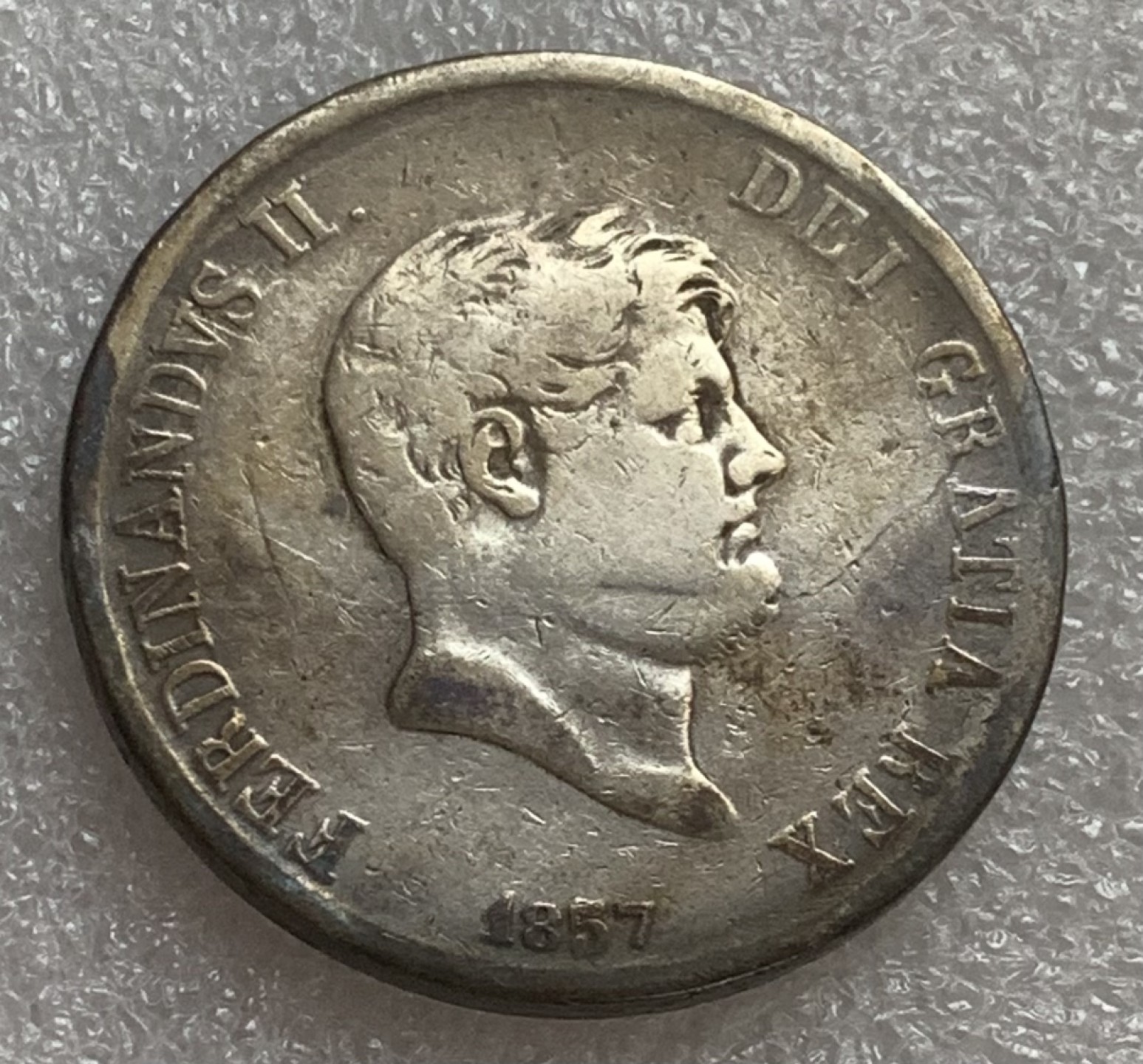 瓶子🏺第83期拍卖会 意大利1857年西西里和那不勒斯120G大银币