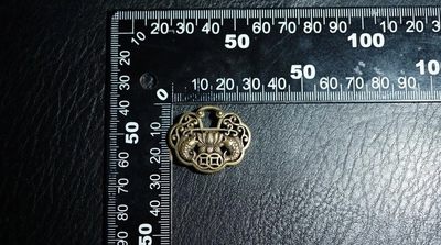 手串木器杂件｜精选拍卖专场 老铜｜双鱼锁挂件