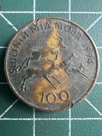 泡泡堂第254期  世界硬币 （无押金，捡漏，全场20包邮，偏远地区除外，接收代拍业务） 坦桑尼亚100先令