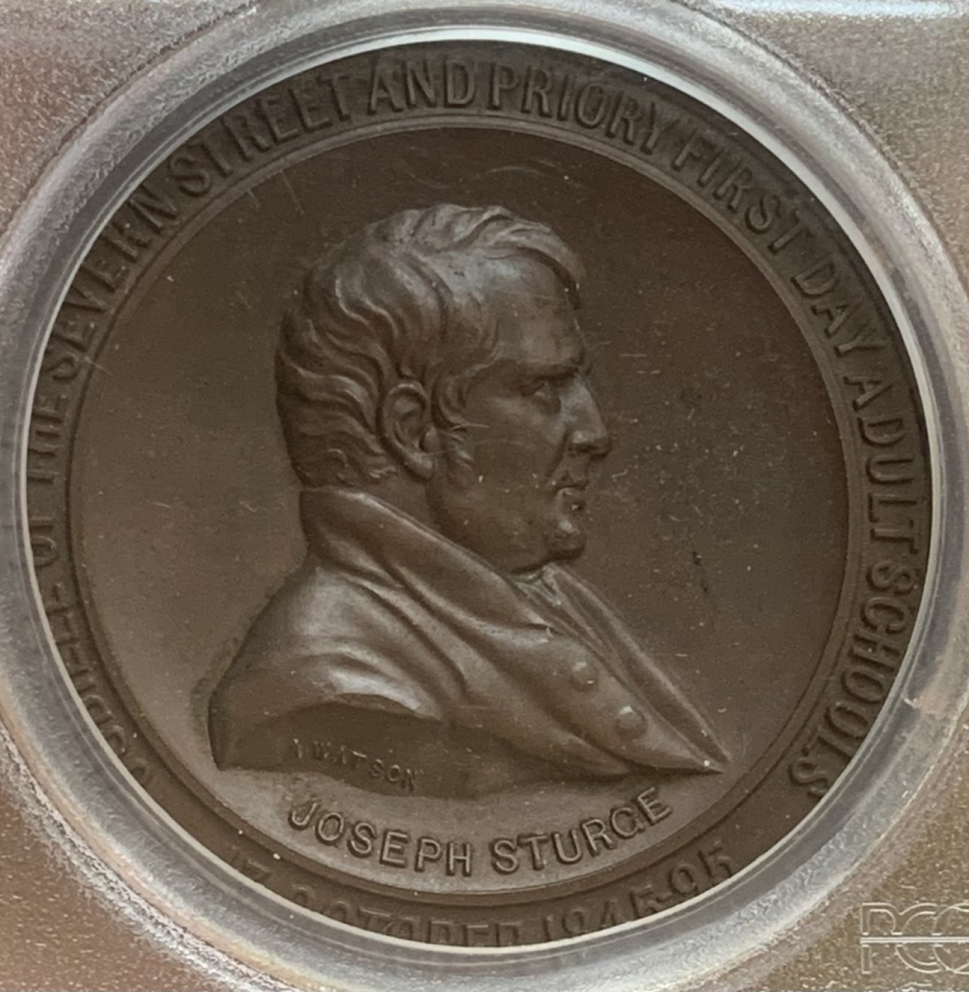 瓶子🏺第83期拍卖会 英国1895年教育系列铜章  原铸样章  PCGS  SP63