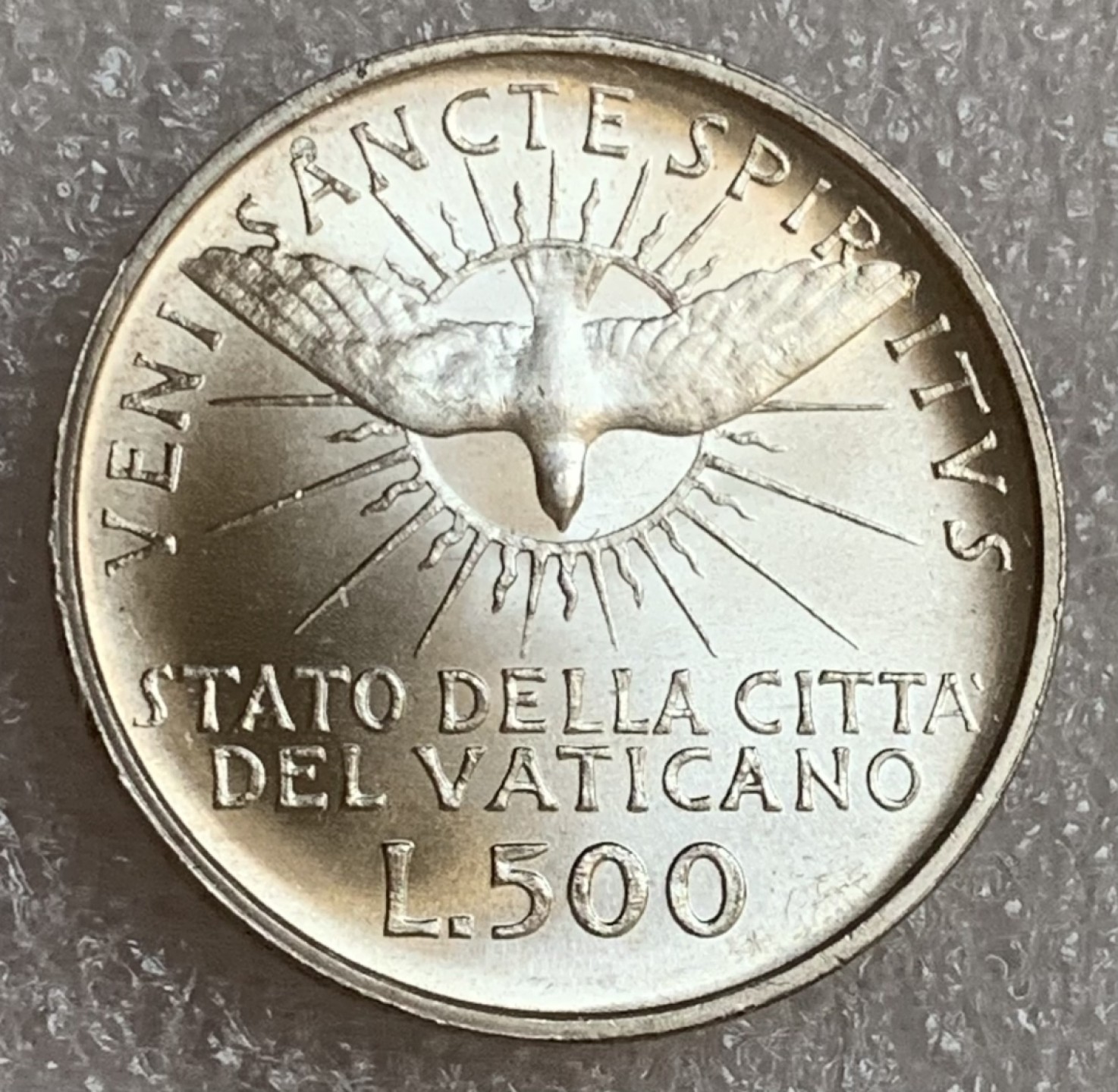 瓶子🏺第83期拍卖会 梵蒂冈1958年缺位500里拉银币  原光未流通