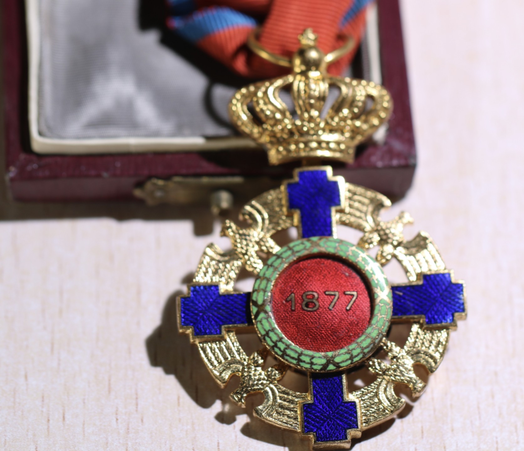 大猫徽章拍卖第218期  军官级罗马尼亚之星 1932—1947 银质