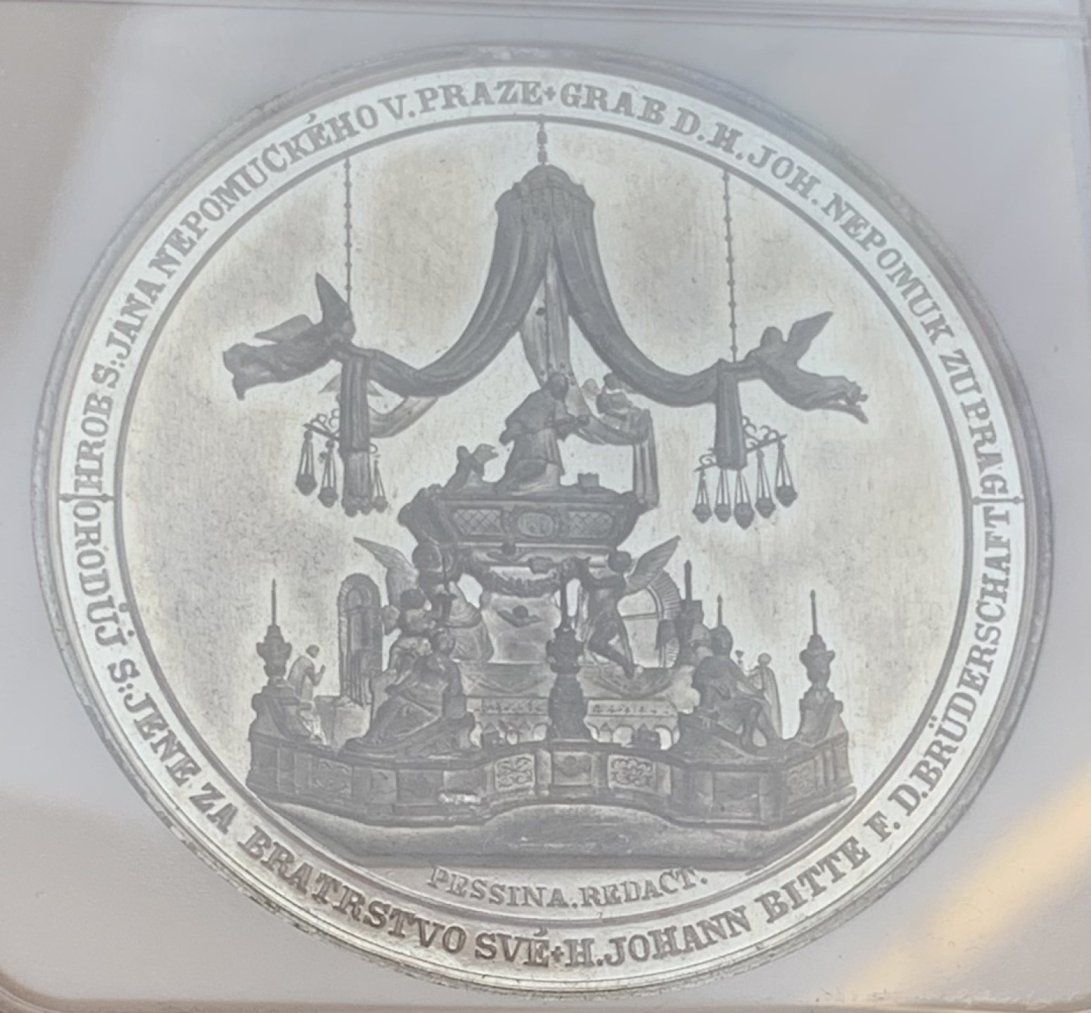 瓶子🏺第83期拍卖会 德国1850年白色金属教堂纪念章