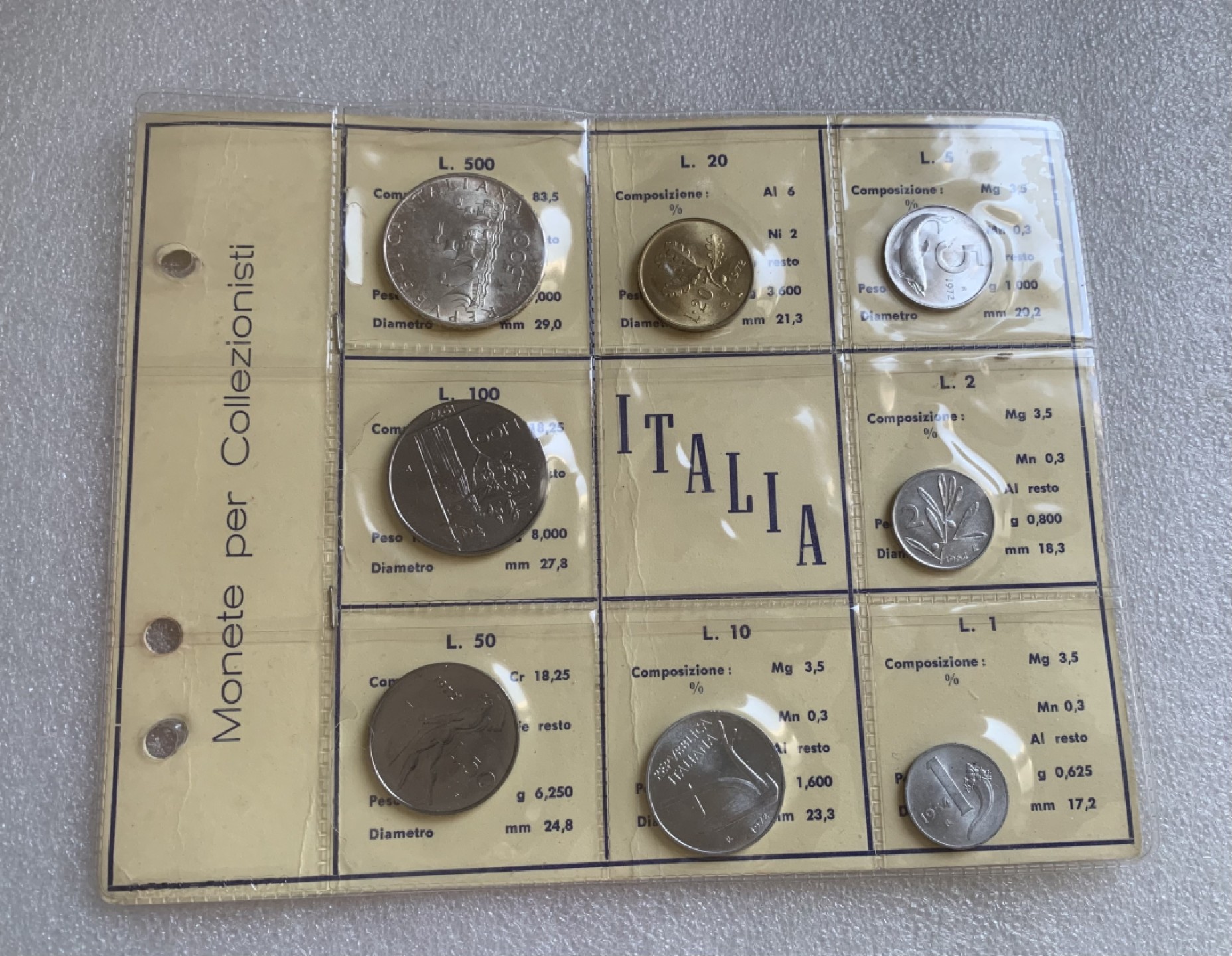 瓶子🏺第83期拍卖会 意大利套币  不清年  含1966年帆船美女银币  原光好状态