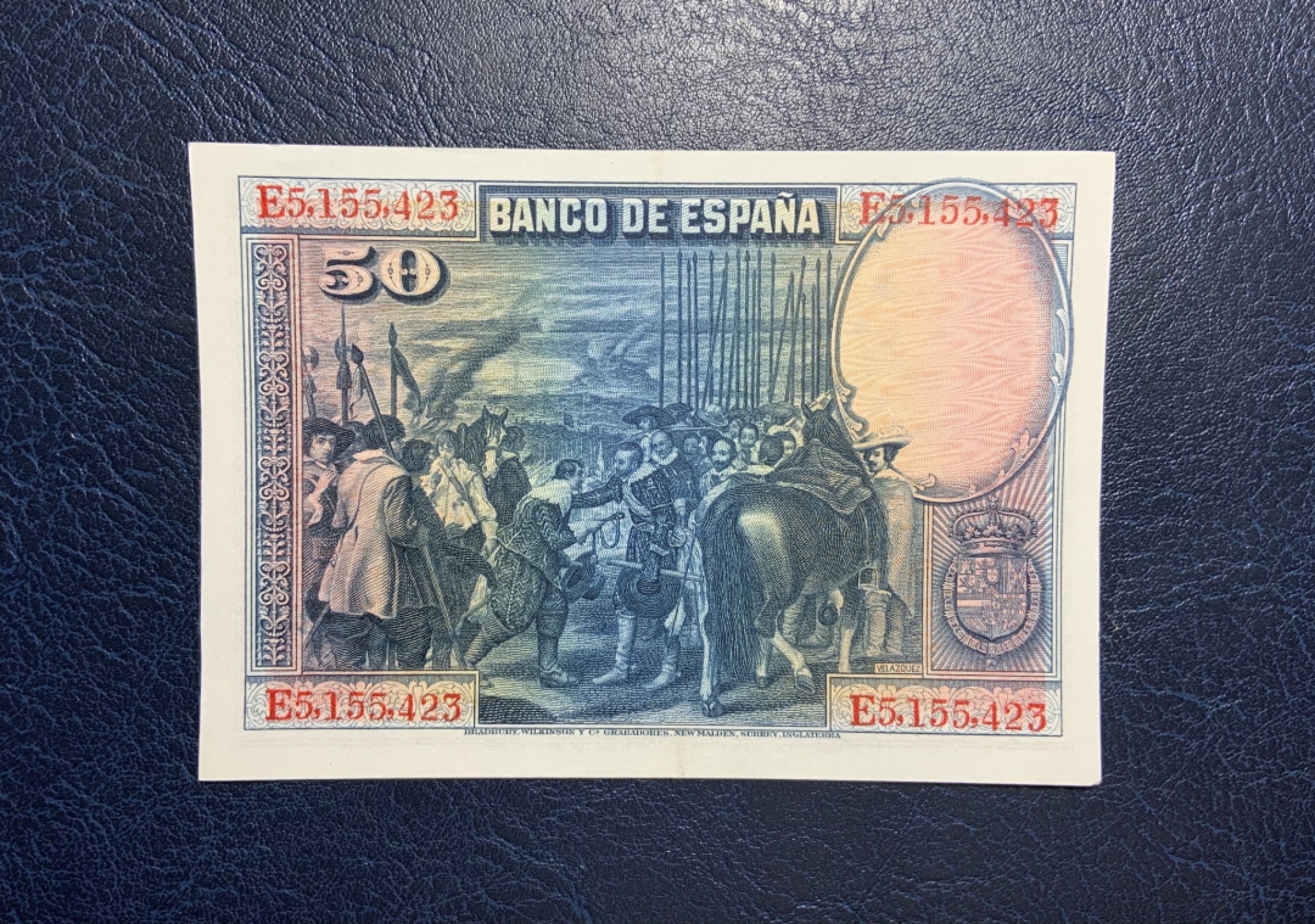 收藏联盟Quantum Auction 第241期拍卖  西班牙1928年50比塞塔 品相AU