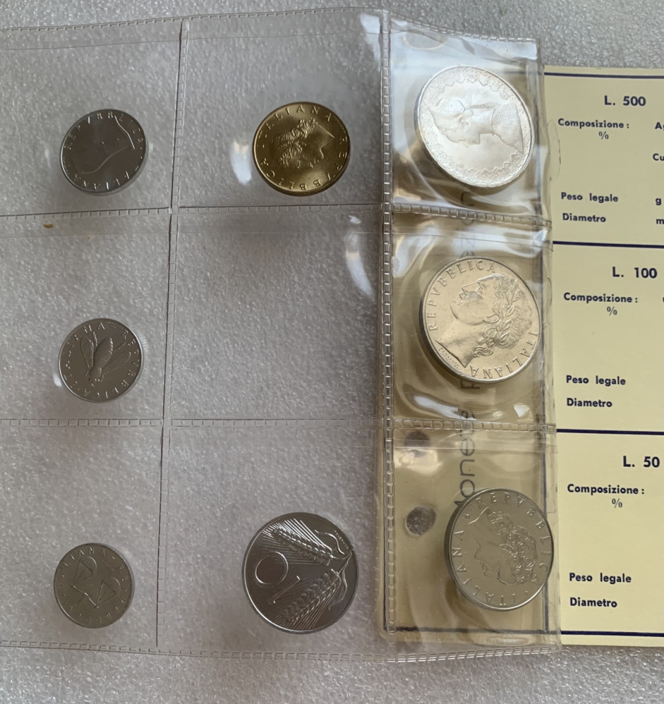 瓶子🏺第83期拍卖会 意大利套币  不清年  含1966年帆船美女银币  原光好状态