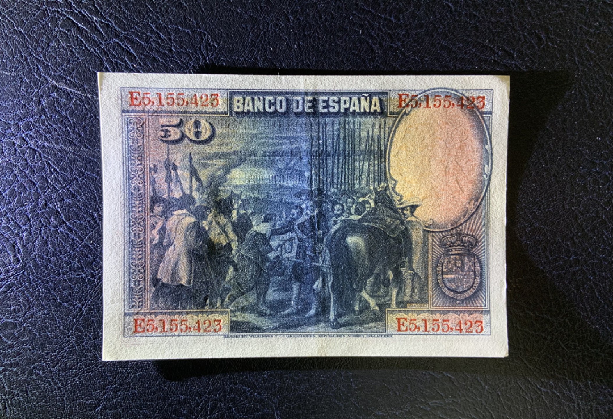 收藏联盟Quantum Auction 第241期拍卖  西班牙1928年50比塞塔 品相AU