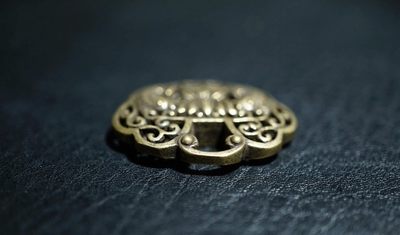 手串木器杂件｜精选拍卖专场 老铜｜双鱼锁挂件