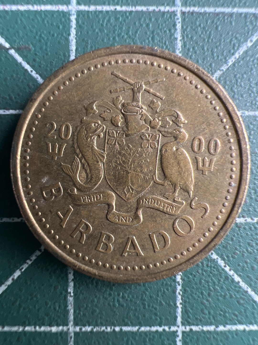 泡泡堂第269期  世界硬币 （无押金，捡漏，全场20包邮，偏远地区除外，接收代拍业务） 巴巴多斯五分