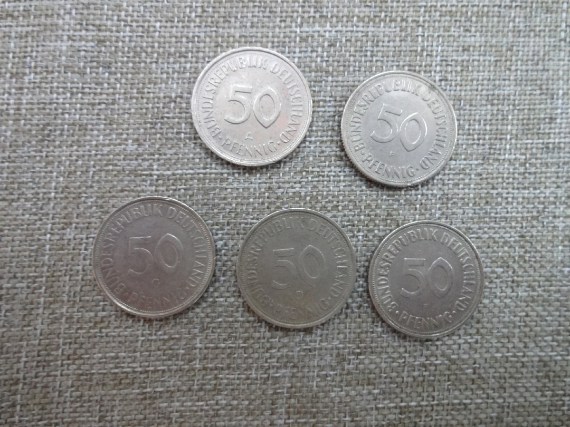 娃娃家-三月、第六场 西德50芬尼- 5枚起拍