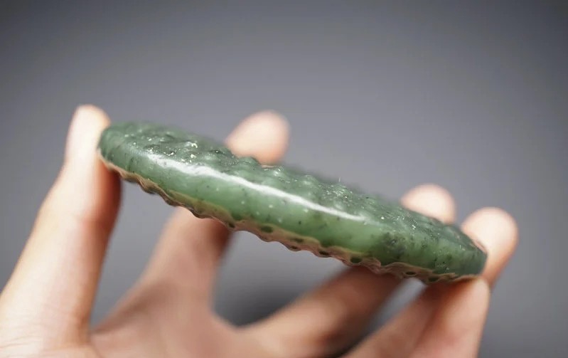 ｜冷门出品｜精选专拍·第贰拾场· 和田碧玉｜满工精雕·谷纹玉壁手把件