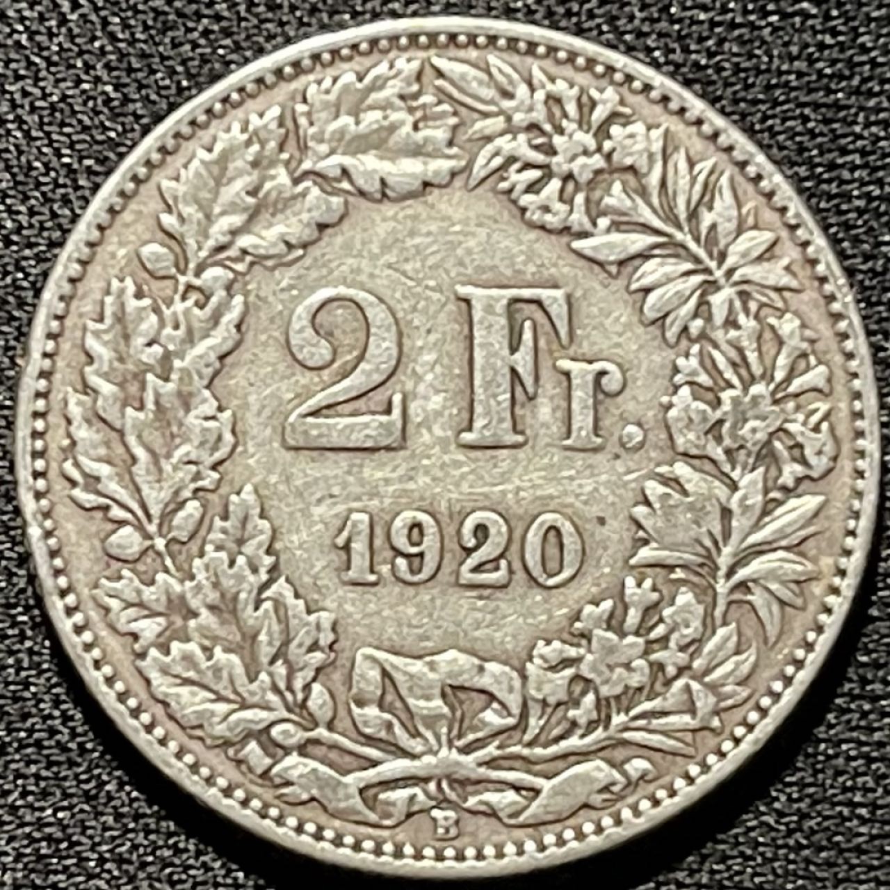 紫瑗钱币——第260期拍卖 瑞士 1920年 赫尔维蒂亚 1法郎 5克 0.835银