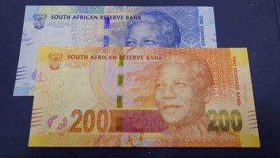 【世界钱币收藏】精选微拍第57期暨2023年第四期 裸钞专场 南非动物版100+200兰特 如图各一张 全新绝品