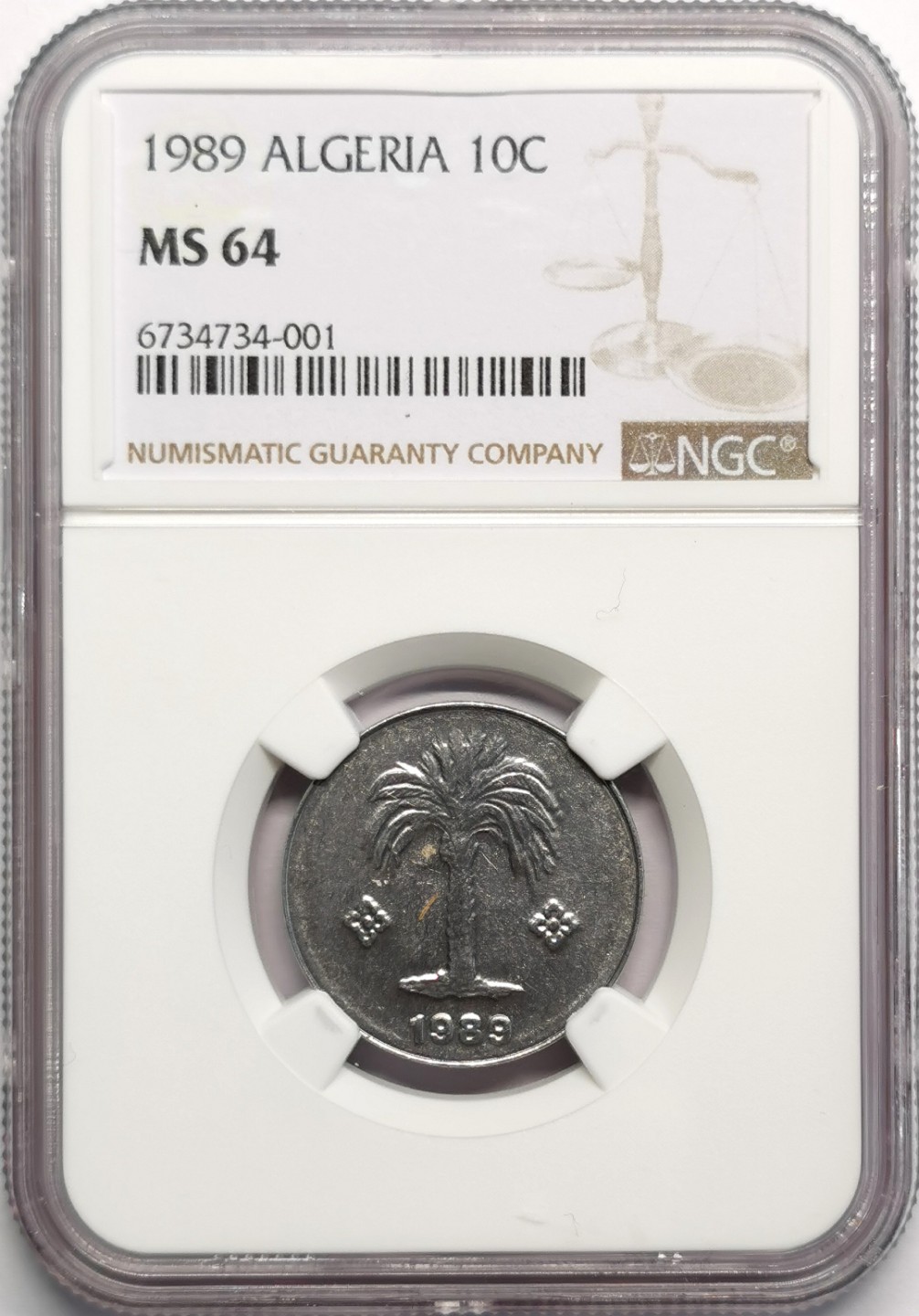 凡希社世界钱币微拍第二百三十二期 荐！1989阿尔及利亚10分铝币NGC-MS64稀少目录无定价！