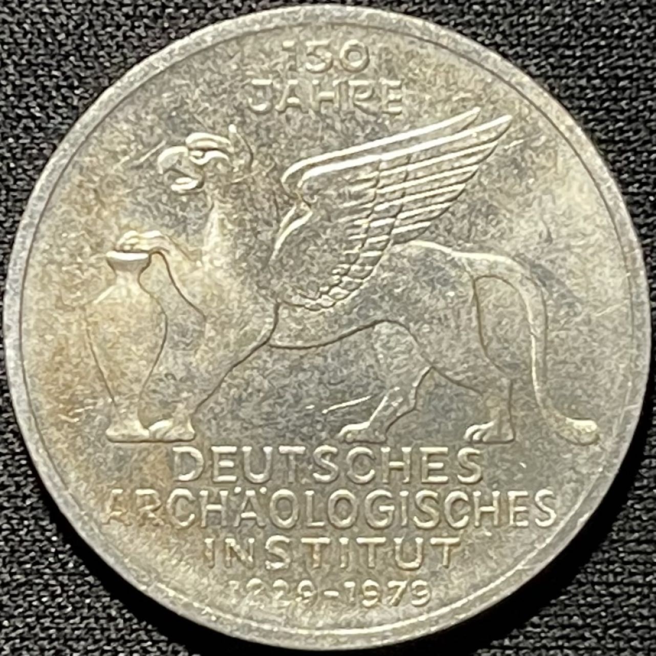 紫瑗钱币——第260期拍卖 联邦德国 1979年 D厂 德国考古学会诞辰125周年 5马克 11.2克 0.625银 UNC