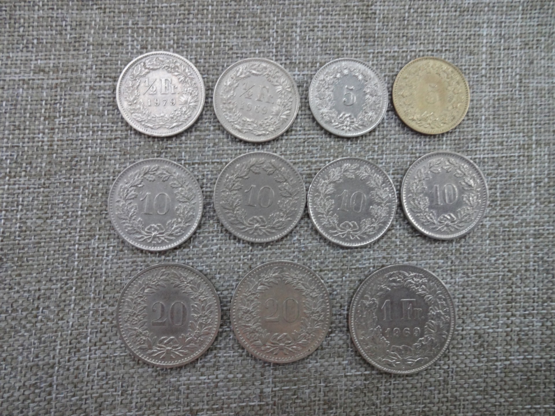 娃娃家-三月、第六场 瑞士生丁、法郎-11枚起拍