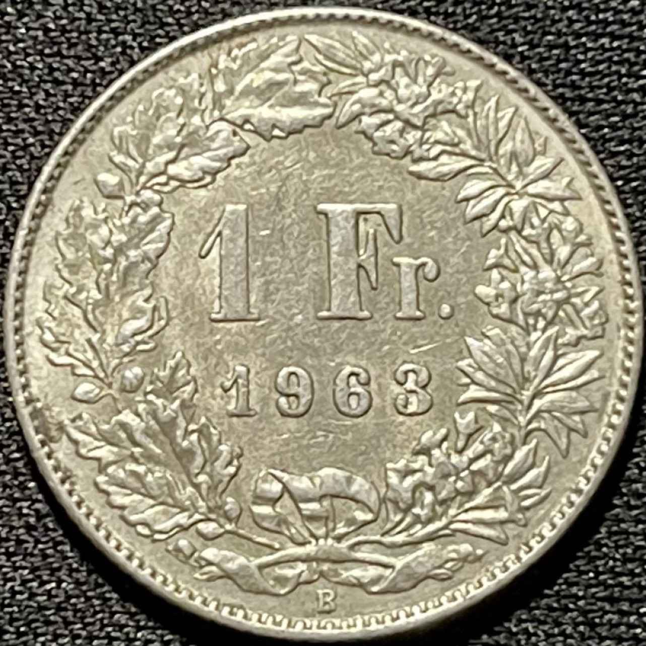 紫瑗钱币——第260期拍卖 瑞士 1963年 赫尔维蒂亚 1法郎 5克 0.835银