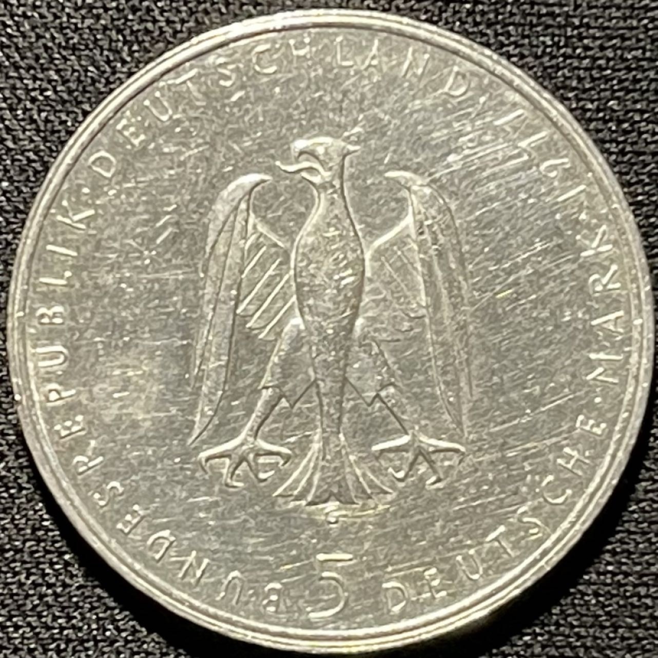 紫瑗钱币——第260期拍卖 联邦德国 1977年 G厂 克莱斯特诞辰100周年 5马克 11.2克 0.625银 