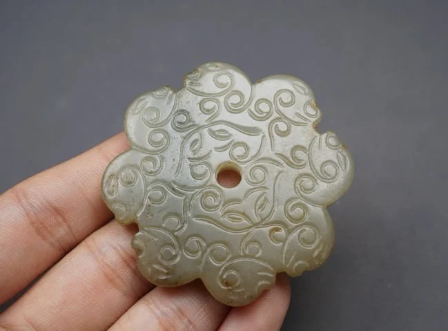 ｜冷门出品｜精选专拍·第贰拾场· 和田玉｜明清风｜苏工精雕·缠花牌挂件