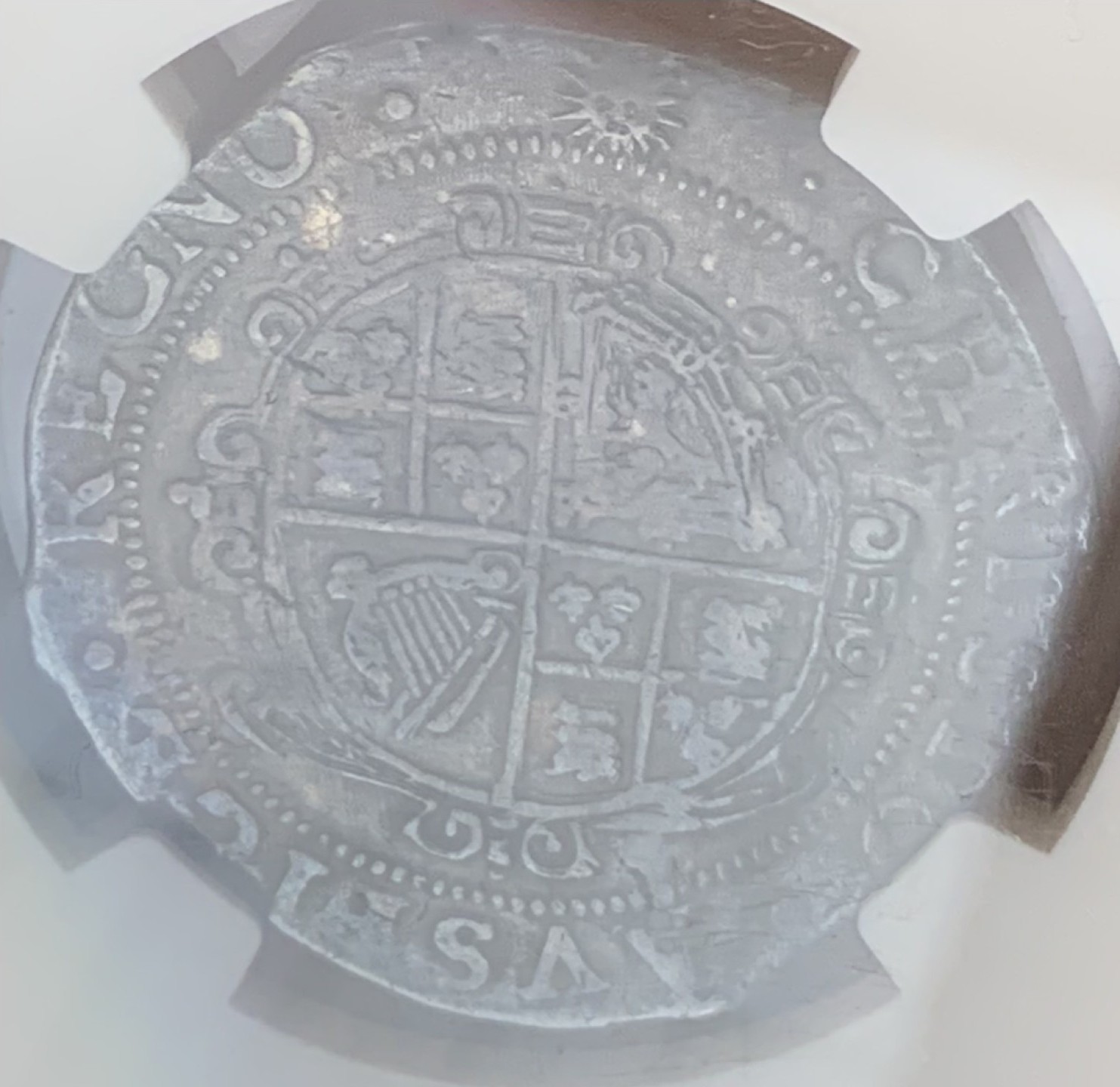 瓶子🏺第83期拍卖会 英国1645-1646年查理一世半克朗银币  五彩好状态