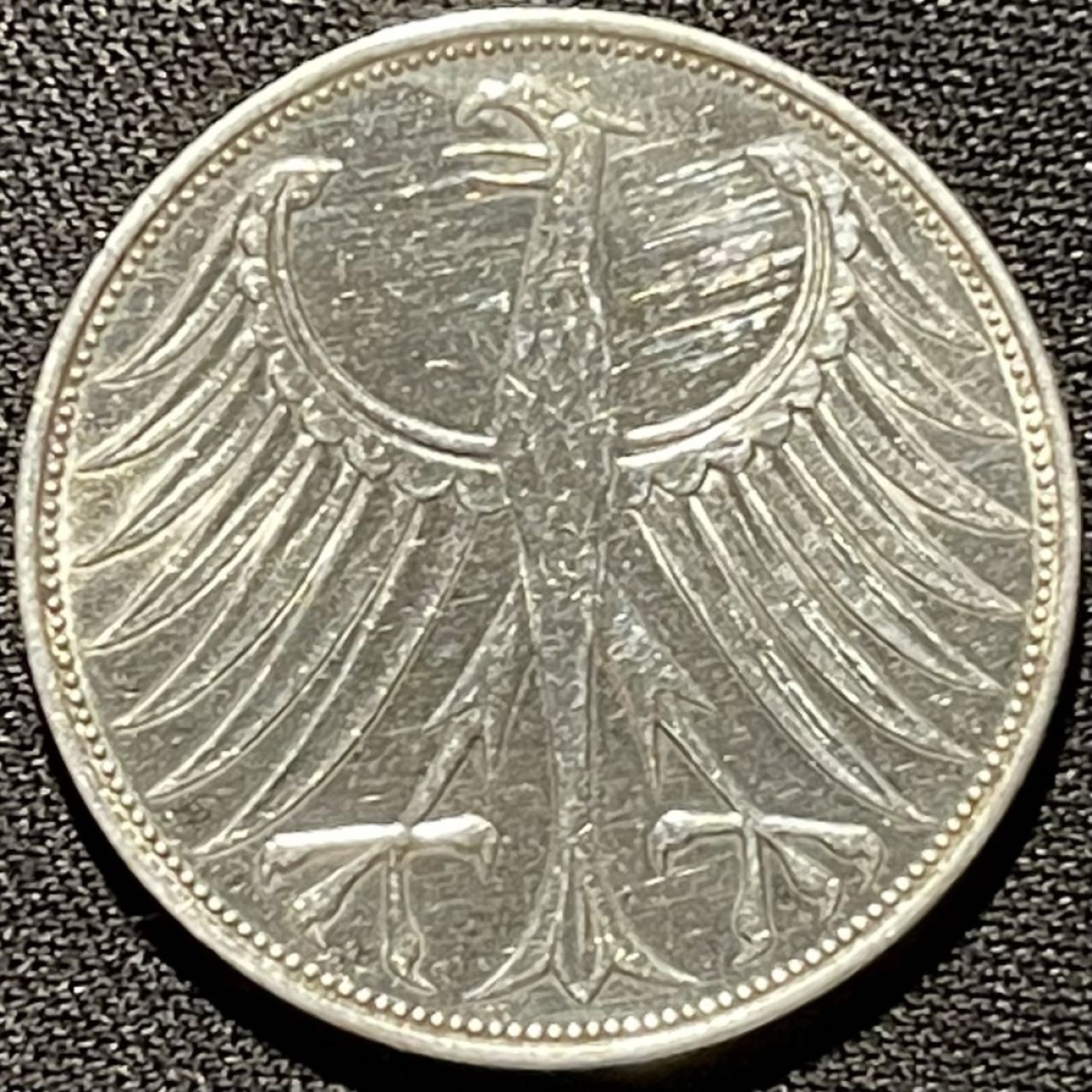 紫瑗钱币——第260期拍卖 联邦德国 1974年 D厂 流通 5马克 11.2 0.625银 UNC