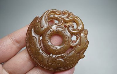 ｜国潮古風｜精选专拍｜·第陆场· - 地方玉｜螭龙玉佩
