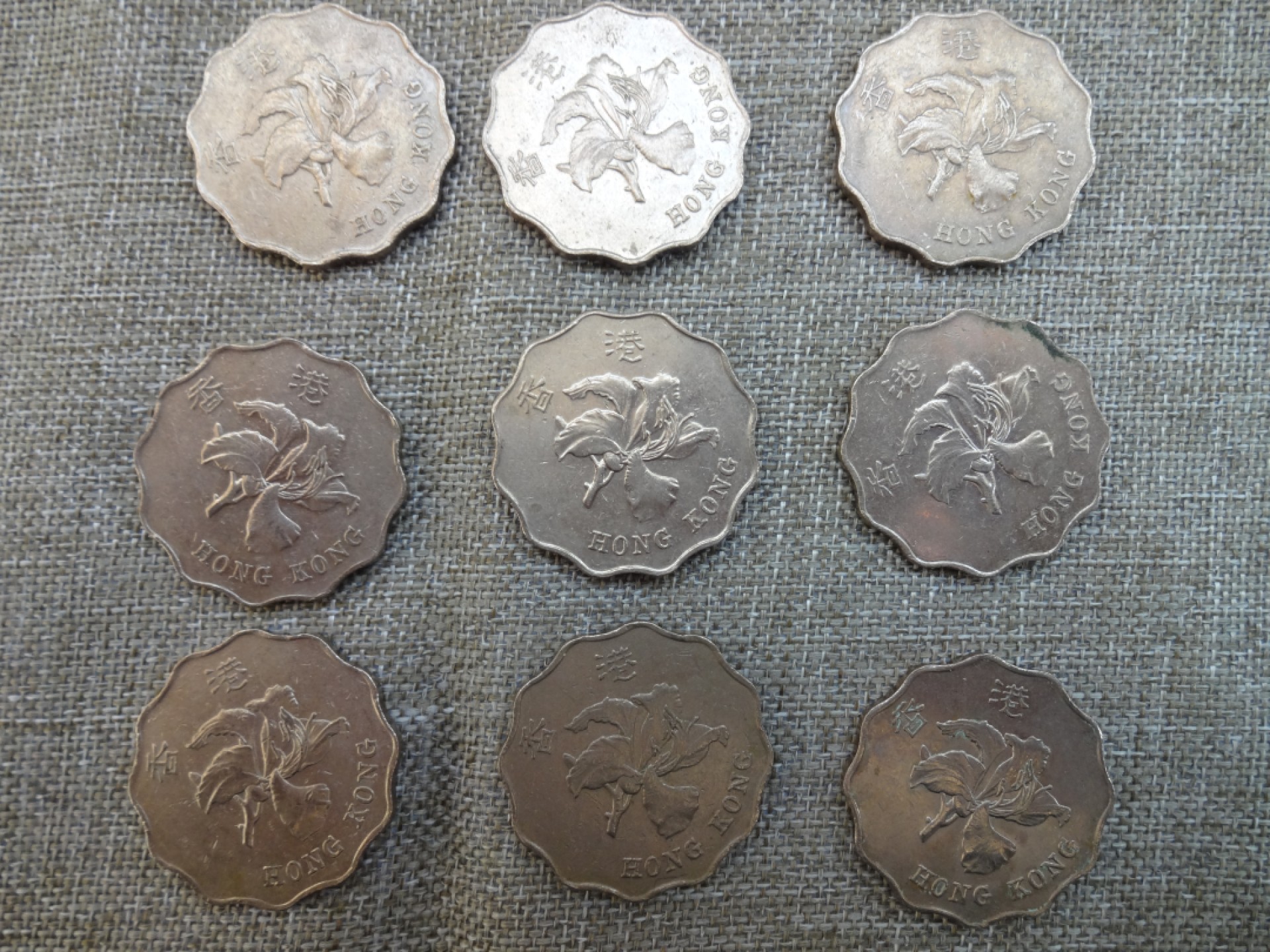 娃娃家-三月、第六场 香港紫荆花2元- 9枚起拍