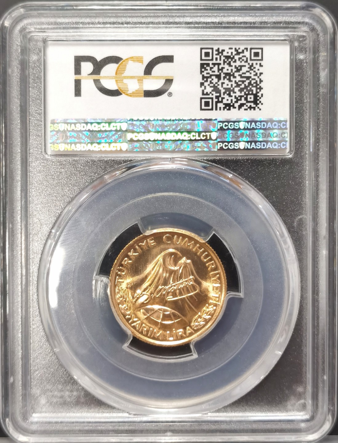 博洋堂世界钱币拍卖第019期（全场包邮） PCGS MS68 1981年土耳其现代化之父凯末尔诞辰百年纪念金币 8g .917金 高分收藏级