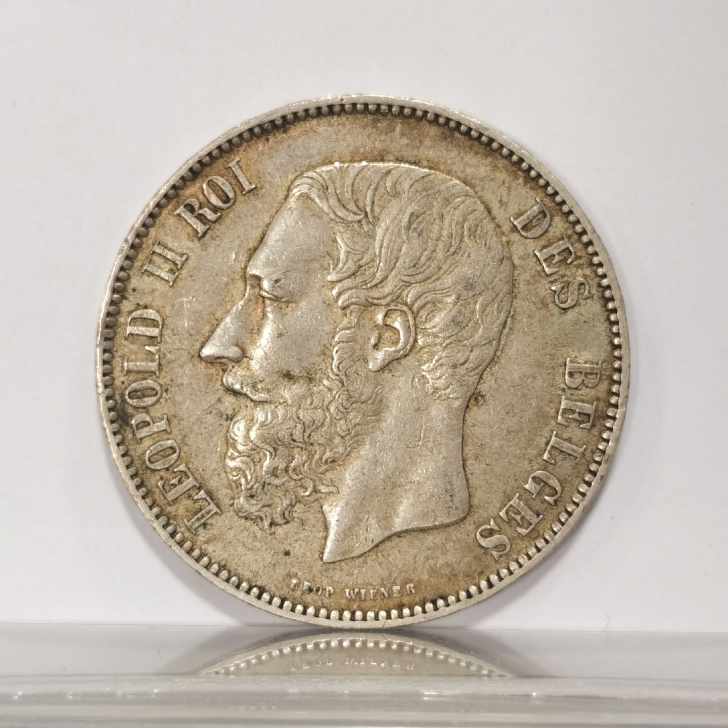 博洋堂世界钱币拍卖第019期（全场包邮） 1873年比利时5法郎银币