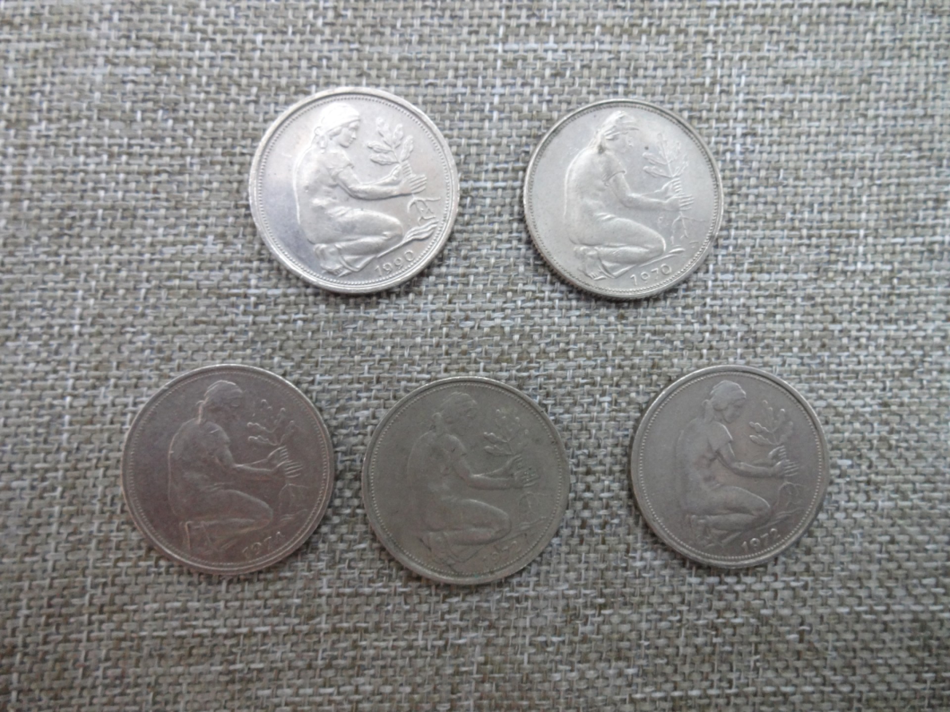 娃娃家-三月、第六场 西德50芬尼- 5枚起拍