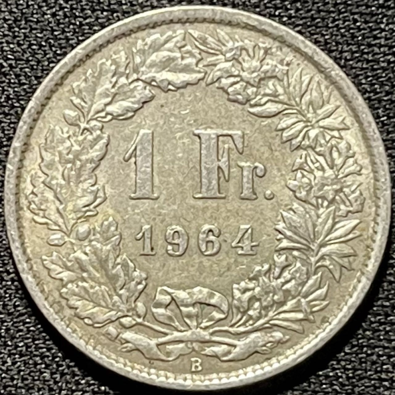 紫瑗钱币——第273期拍卖 瑞士 1964年 赫尔维蒂亚 1法郎 5克 0.835银