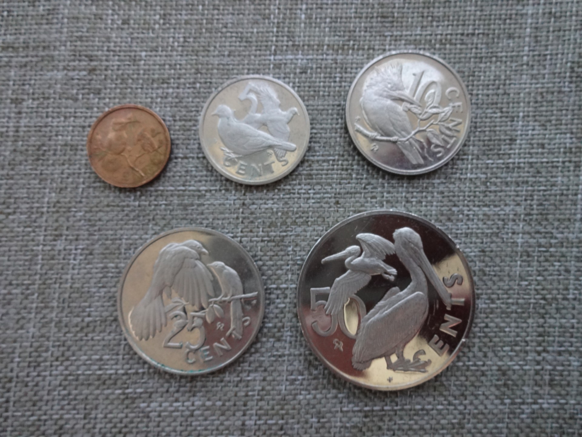 娃娃家-三月、第六场 英属维尔京群岛1-50分精制小套，品相一般-5枚起拍