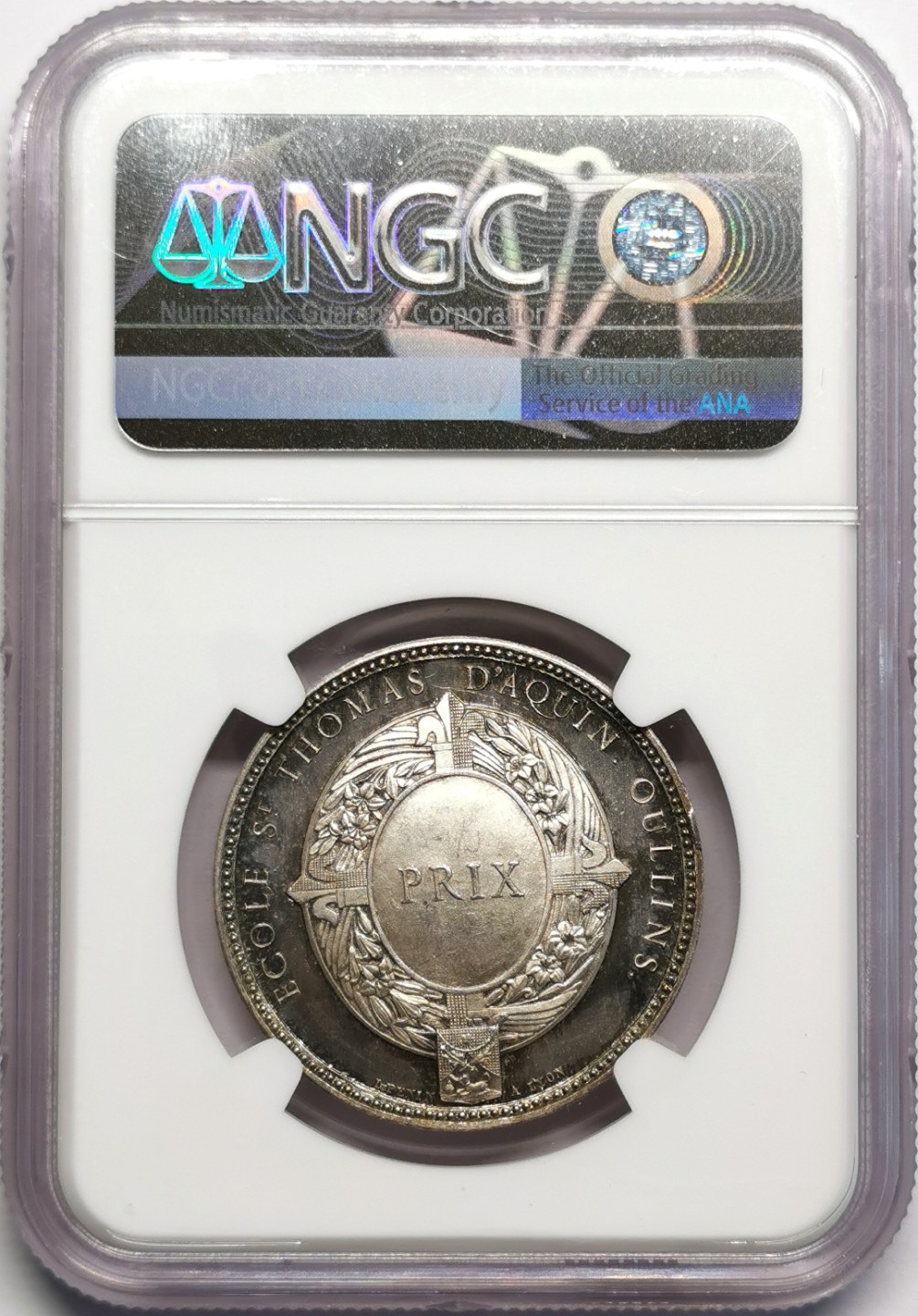 凡希社世界钱币微拍第二百三十二期 十九世纪法国传教士拉科戴里纪念银章NGC-MS64