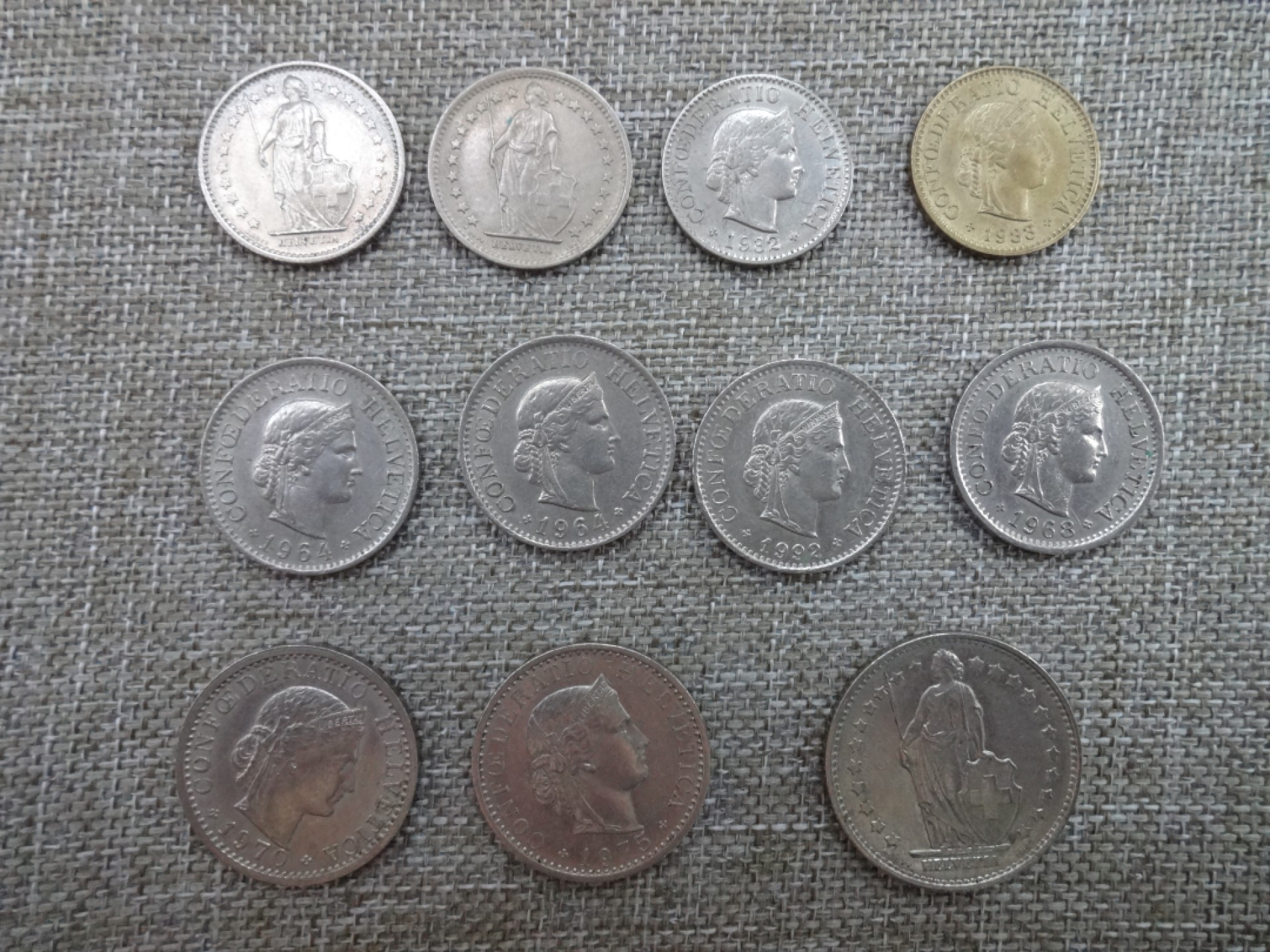 娃娃家-三月、第六场 瑞士生丁、法郎-11枚起拍