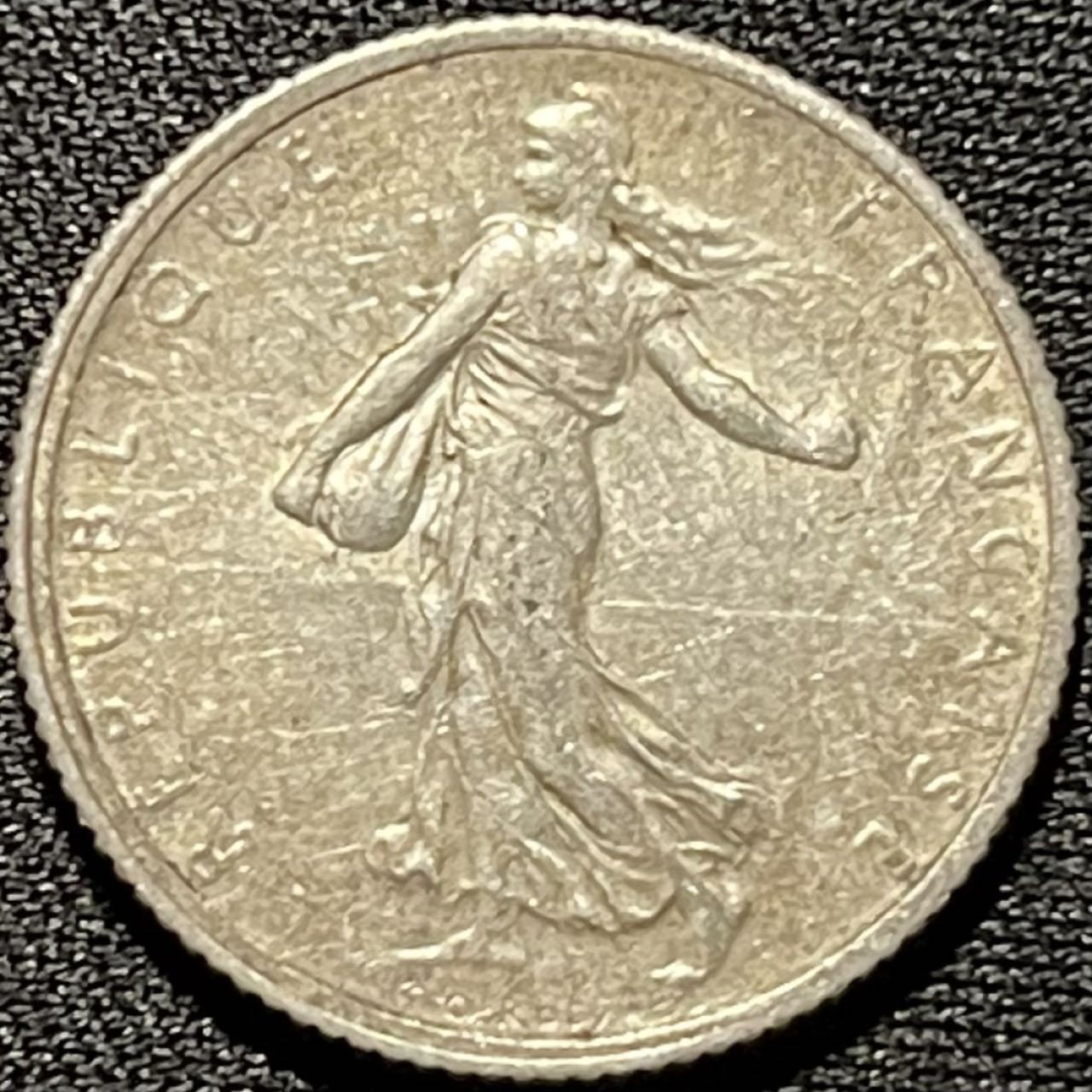 紫瑗钱币——第260期拍卖 法国 1919年 播种女神 1法郎 5克 0.835银