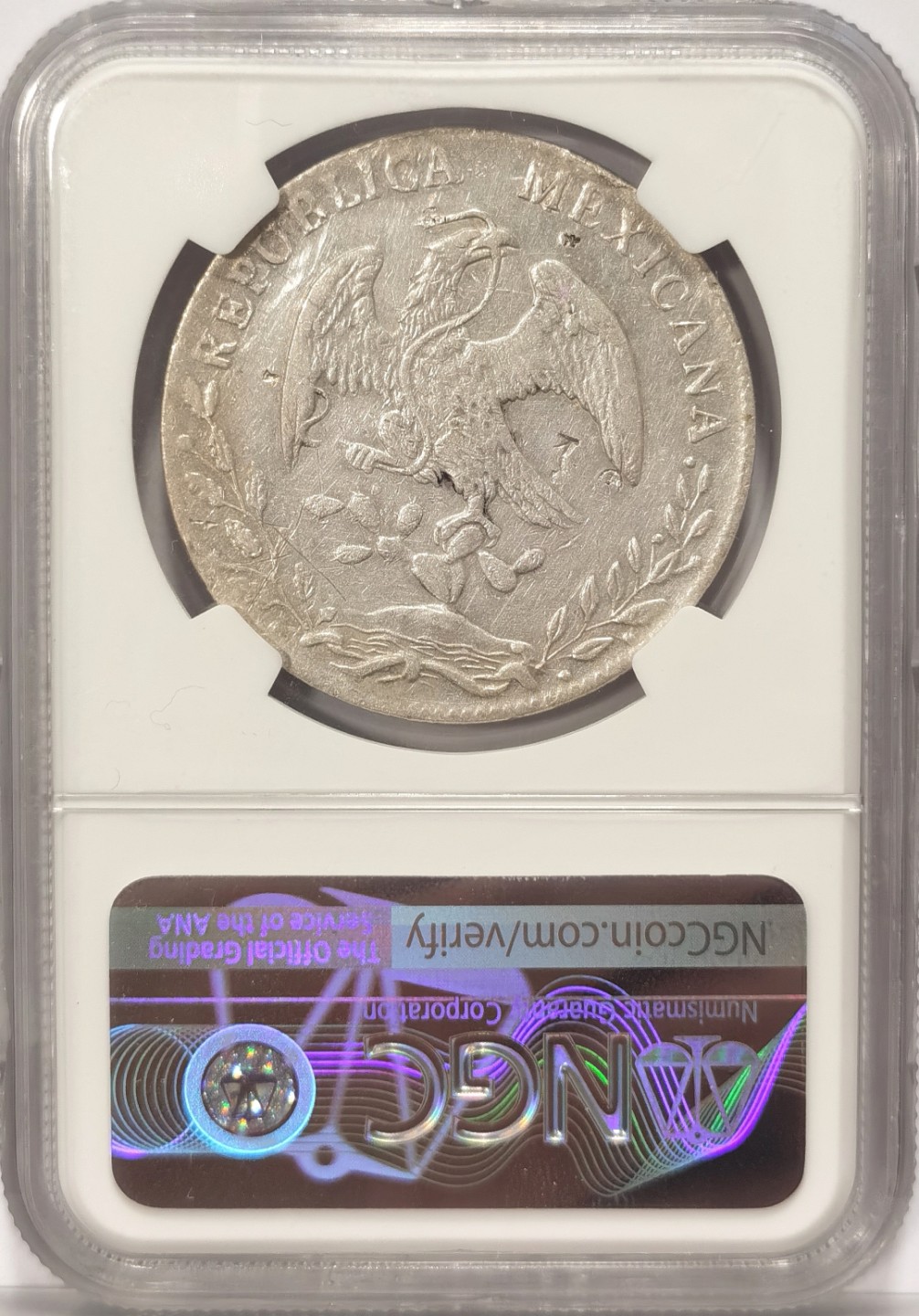 博洋堂世界钱币拍卖第019期（全场包邮） NGC VF 墨西哥1885年C AM版花边鹰洋，四级鹰