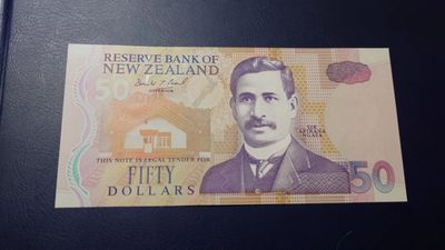 【世界钱币收藏】精选微拍第57期暨2023年第四期 裸钞专场 1992年新西兰50元 纸钞纪念钞 全新绝品 全程无4