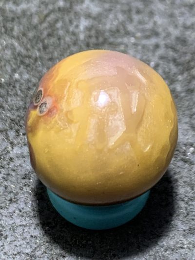 原皮风化纹战国红玛瑙手工雕刻戒字随形珠一颗！ - 原皮风化纹战国红玛瑙手工雕刻戒字随形珠一颗！